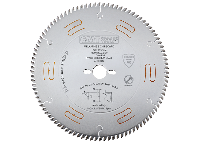 CMT Orange Chrome S geluidsarme cirkelzagen